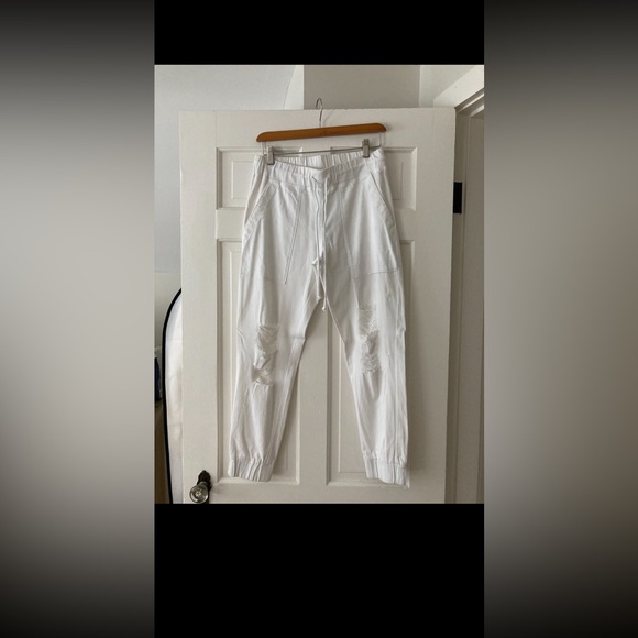 Cloth & Stone White Joggers - Picture 8 of 8